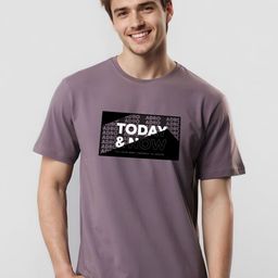 ADRO Typography Printed Round Neck Cotton T-shirt-picture-17