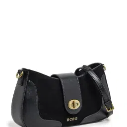 BCBG Black Logo Shoulder Handbag image 2