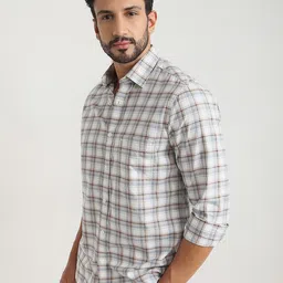 ColorPlus Men Tartan Checks Checked Casual Shirt image 4