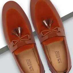Fausto Men's Tan Formal Mocassins-picture-31