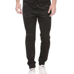 Basics Black Cotton Polyblend Trackpants-picture-1