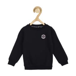 Allen Solly Junior Black Solid Sweatshirt-picture-14