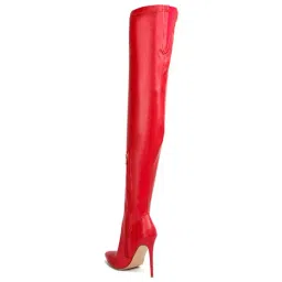 London Rag Women's Red Stiletto Booties image 5