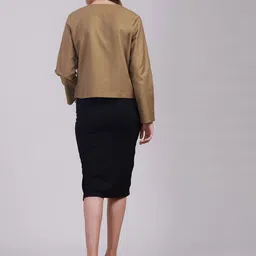 Sands of India Women Collarless Solid Tailored Jacket image 2