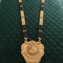 niva fashion Brass Gold-Plated Artificial Stones and Beads Mangalsutra-picture-38