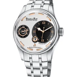 DOUBLERUN Men Dial & Stainless Steel Bracelet Style Straps Analogue Multi Function Watch H05NNN16009-picture-11