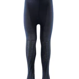 Cute Walk by Babyhug Cotton Knit Anti Bacterial Solid Tights - Navy Blue-picture-18
