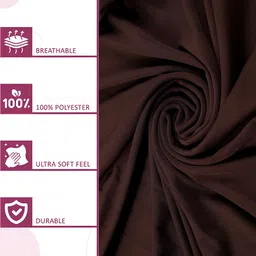 Kuber Industries 6-Pcs Brown Stretchable Table Chair Cover image 4