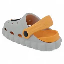 Lil Lollipop Penguin Applique Detailed Perforated Anti Slip Slingback Clogs - Grey image 4