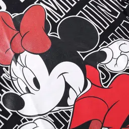 HoneyHap Disney Single Jersey Knit Full Sleeves T-Shirt with Minnie Mouse Print - Black image 4