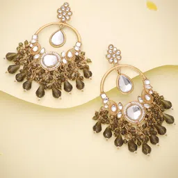Anouk Diamond Shaped Jhumkas Earrings image 1