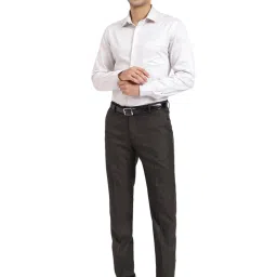 Arrow Off White Cotton Slim Fit Printed Shirt image 5