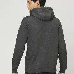 Pepe Jeans Anthra Melange Grey Regular Fit Hooded Sweatshirt image 2