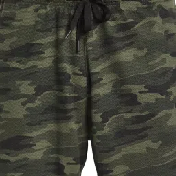 Octave Olive Green Cotton Regular Fit Camouflage Shorts image 4