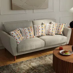 Urban Space Multicolor Cotton Cushion Covers - Set of 5 image 2