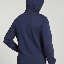 Puma Essentials Royal Blue Regular Fit Hooded Sweatshirt image 2