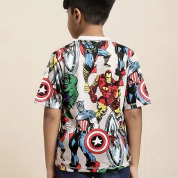 Kidsville Avengers Printed Multicolor T-Shirt For Boys image 2