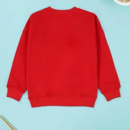 Kiddopanti Kids Red & Black Printed Track Suits image 2