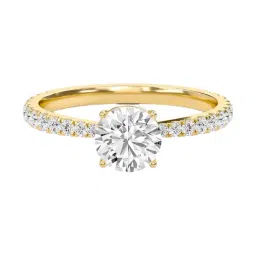 SHINE ETERNAL Lab Grown Diamond 18k (750) Yellow Gold Ring for Women-picture-36