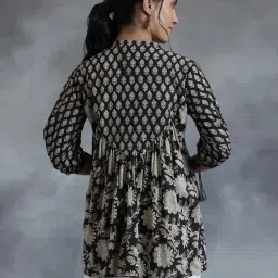 Libas Black Printed Kurti image 2