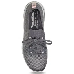 Skechers Women's GO WALK ARCH FIT - CLANCY Grey Pink Walking Shoes image 4