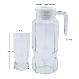 Luminarc Transparent Glass Everyday Glasses (310ml) with Jug (1300ml) - Set of 6 image 5