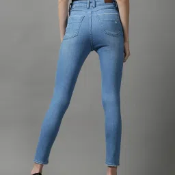 showoffff SHOWOFF Blue Solid Mid Rise Jeans image 2