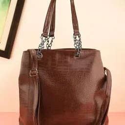 Gaurapakhi Brown Large Animal Effect Shoulder Bag-picture-40