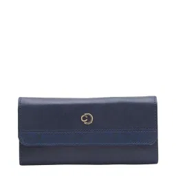 Caprese Helene Navy Faux Leather Solid Wallet image 2