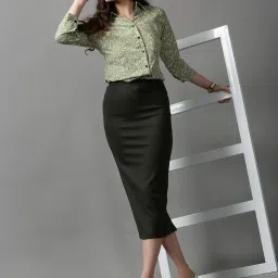 showoffff SHOWOFF Green Printed Shirt image 4