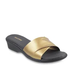 Walkway Women's Golden Casual Wedges image 1