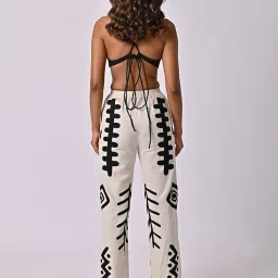 The Missy Co. Beige Printed Pants image 2
