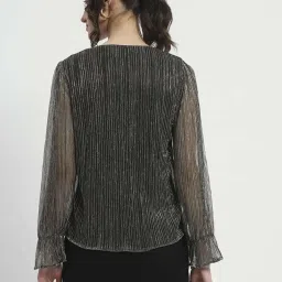 MADAME Black Plain Top image 2