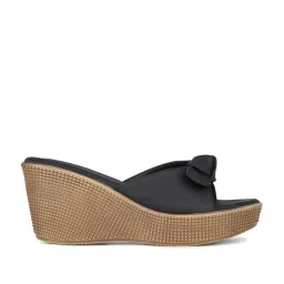 Inc.5 Women's Black Casual Wedges image 2