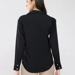 Fablestreet Black Solid Shirt image 2