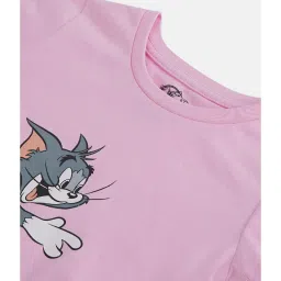 Pantaloons Junior Pink Printed T-Shirt with Shorts image 4