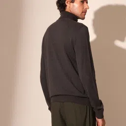 Selected Homme Black Cotton Regular Fit Pullover image 2