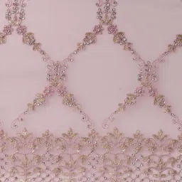 Mohey Purple Embellished Saree With Unstitched Blouse image 4