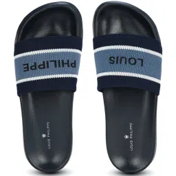 Louis Philippe Men's Blue Slides image 3