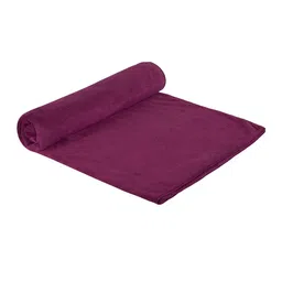 Black gold Premium Purple 4 Pieces 400 GSM Microfibre Quick Dry Bath Towels image 2