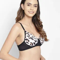 Clovia Beige & Black Non Wired Padded Push Up Bra-picture-12