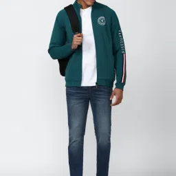 Van Heusen Sport Green Regular Fit Printed Sweatshirt image 5