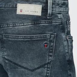 Louis Philippe Jeans Blue Cotton Slim Fit Jeans image 4