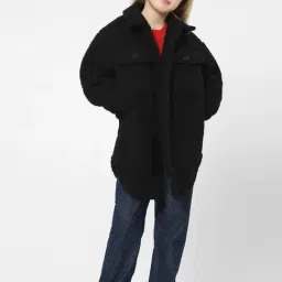 KIDS ONLY Black Solid Jacket-image-17