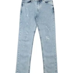 Allen Solly Junior Blue Cotton Distressed Jeans-picture-31