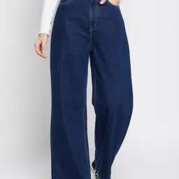 MADAME Navy Mid Rise Jeans-picture-13