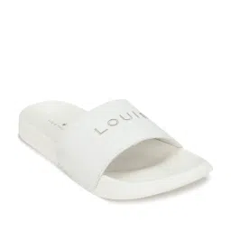 Louis Philippe Men's White Slides image 2