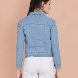 BUYNEWTREND Blue Regular Fit Jacket image 2