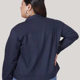 BUYNEWTREND Navy Regular Fit Jacket image 2