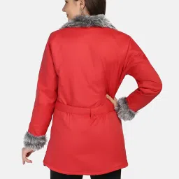 BUYNEWTREND Red Regular Fit Jacket image 2